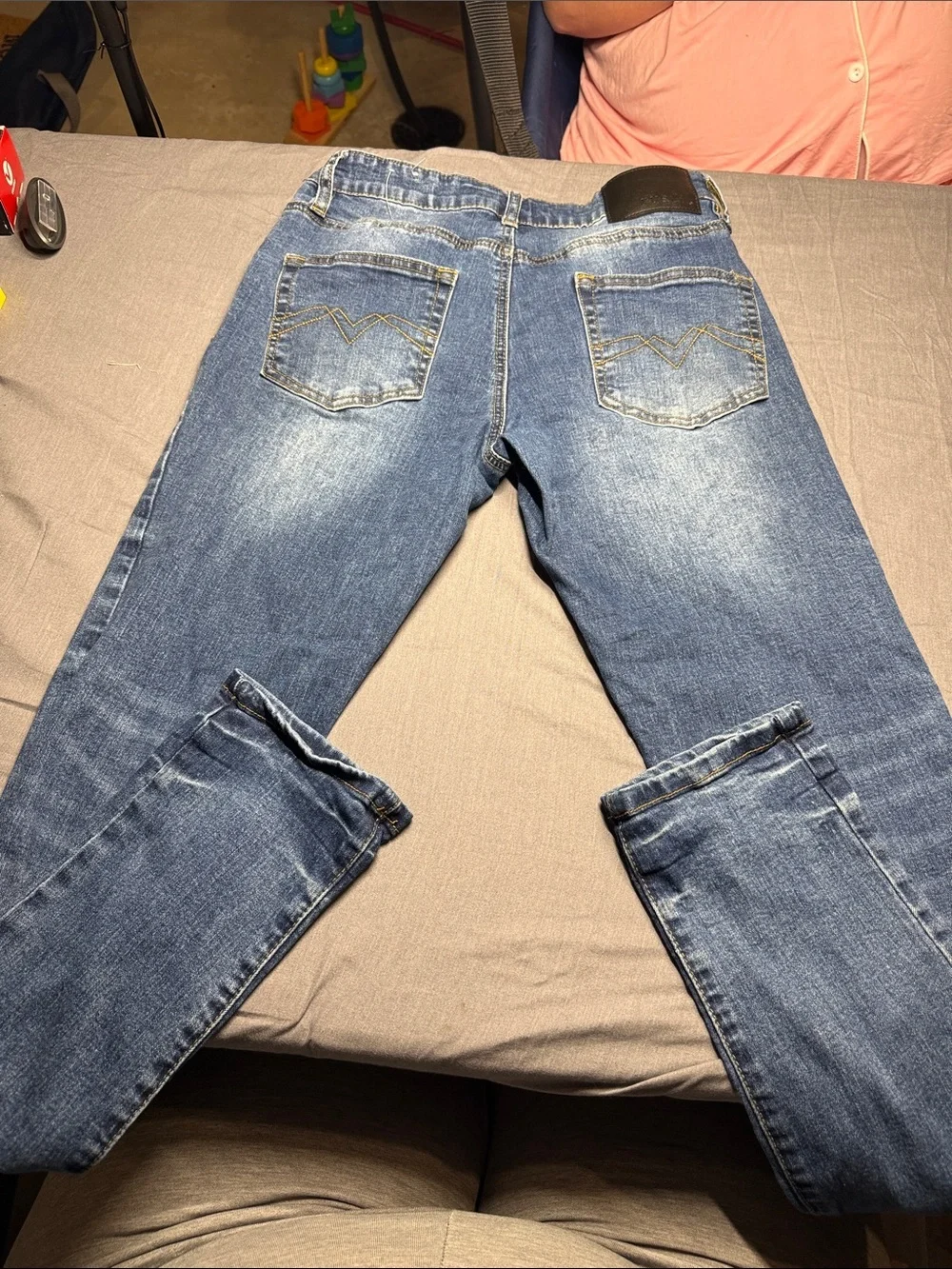 Rue21 Supreme Stacked Skinny Jeans - Blue Denim